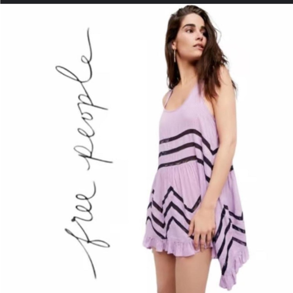 XS Intimately Free People Purple Sleeveless Trapeze Slip Dress